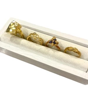 【K18ジュエリーリング】18金・貴金属・アクセサリー・指輪・ダイヤモンド・サファイヤ・宝石